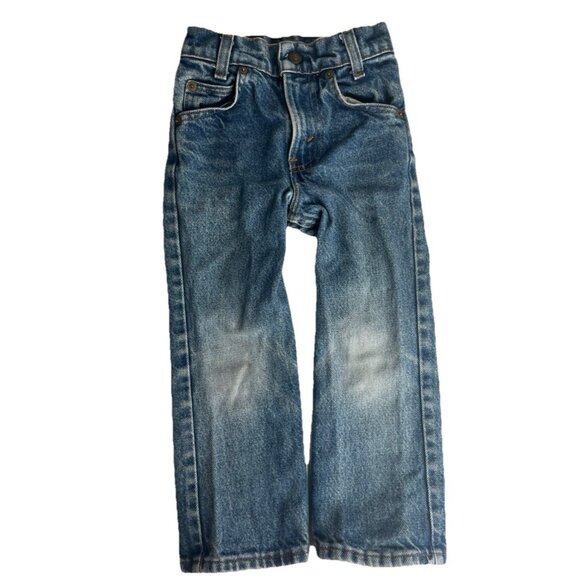 Vtg Little Levi’s Jeans Kids Size 4 Slim Straight Orange Tab Y2K 219 0216